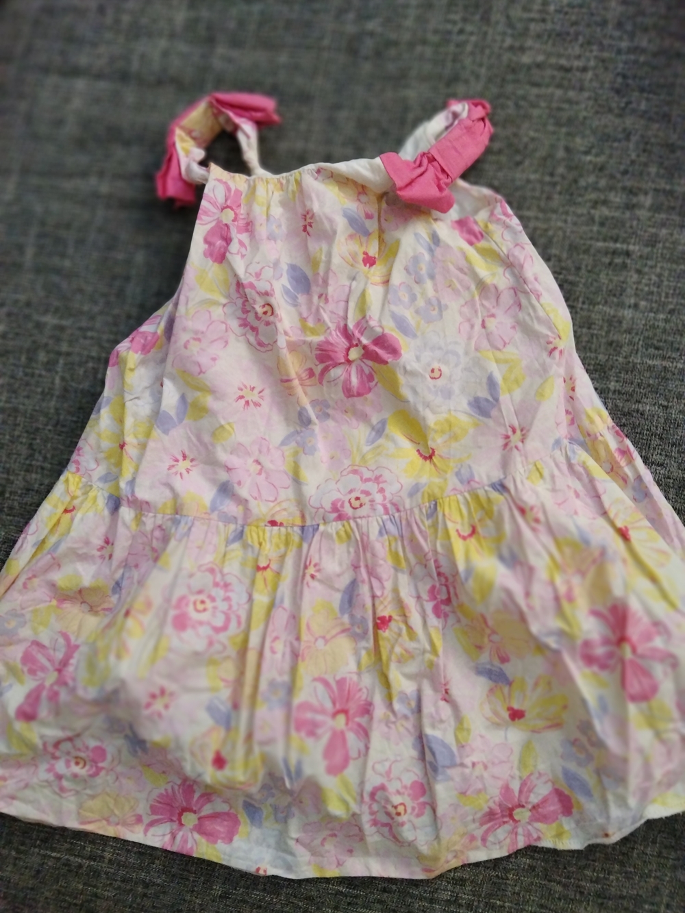Zara White/Pale Pink Kids Double Sundress